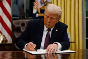 President Donald Trump signs executive orders (1)
