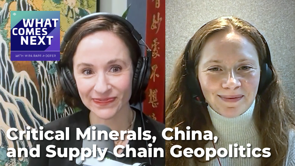  Critical Minerals, China, and Supply Chain Geopolitics